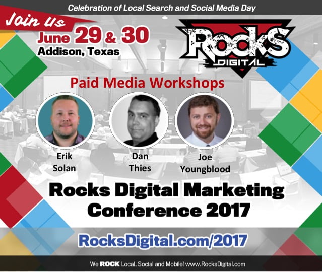 paid media workshops rocks digital 2017