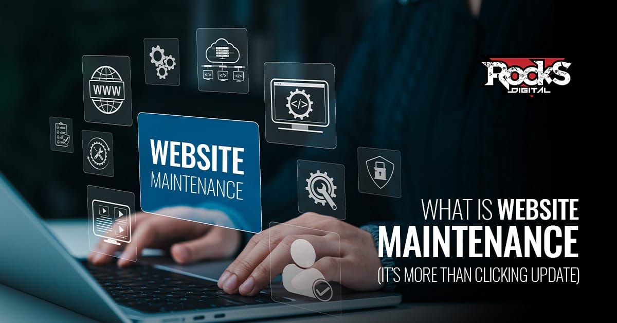 Website maintenance for businesses.